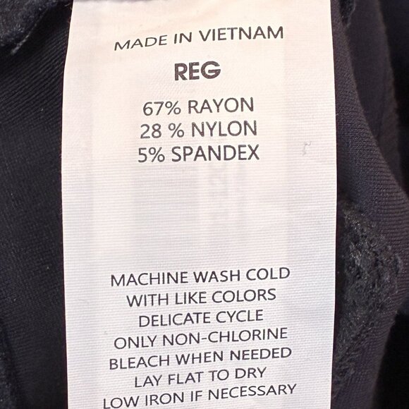 Quince Ultra Stretch Ponte Straight Leg Pants Black Women’s Large Pull On Office - Picture 5 of 7